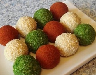 Закуска "Новогодние шарики"