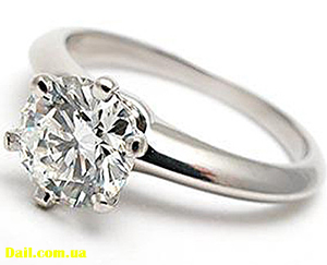 Кольцо Тиффани с камнем