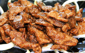 Говядина жареная с перцем